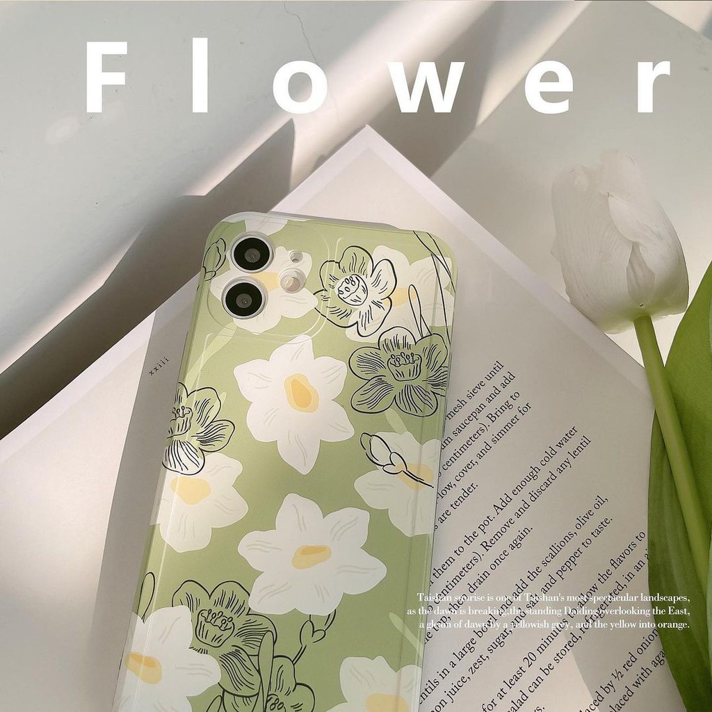 Ốp Lưng Điện Thoại Nhựa Mềm Bông Hoa - CAS2177