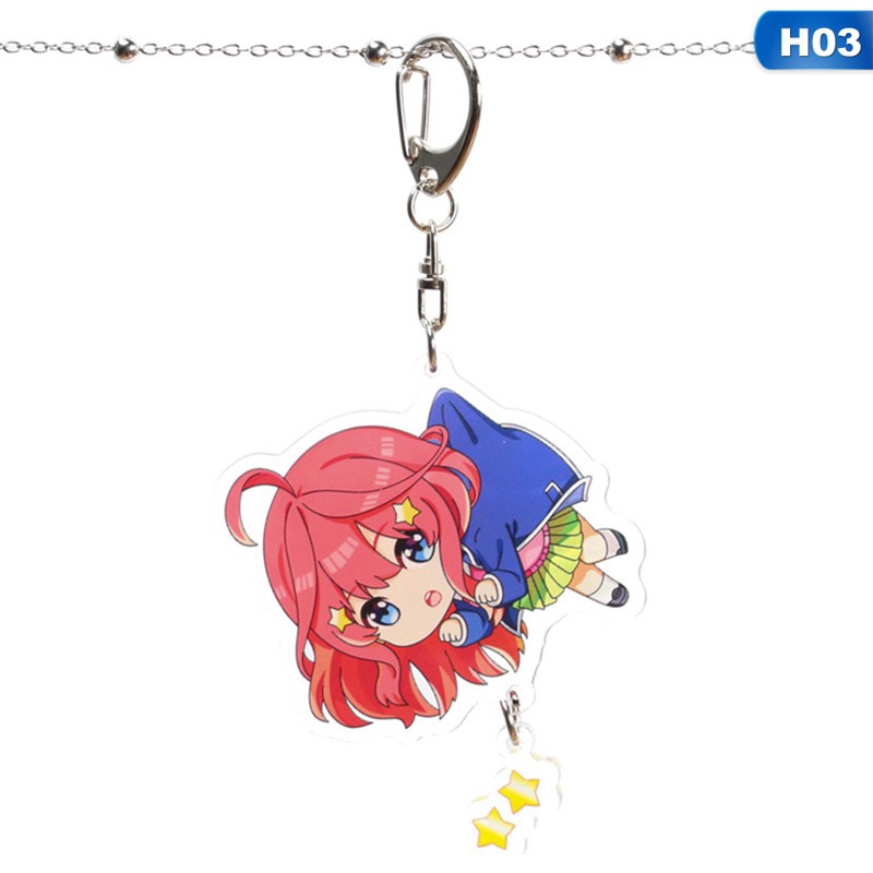 Móc khóa trang trí hình nhân vật Nakano Miku dễ thương