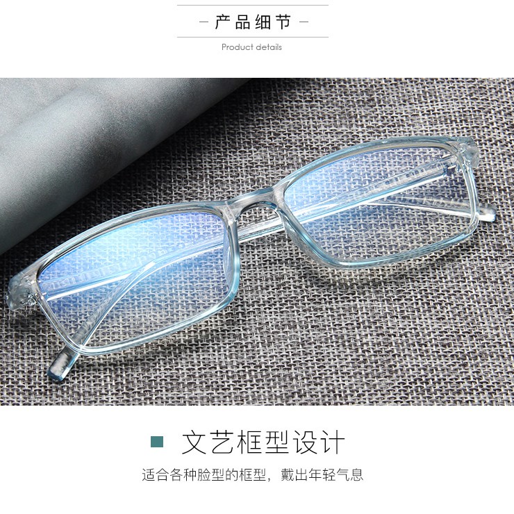 Mắt Kính Trong Suốt Chống Ánh Sáng Xanh Thời Trang