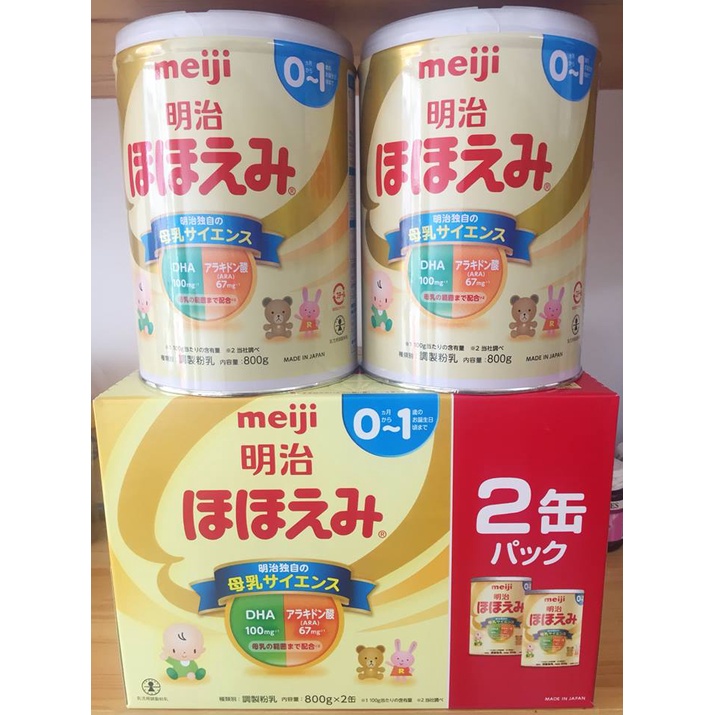 Sữa MEIJI nội địa Nhật Bản số 0-1 800g MẪU MỚI - bổ sung năng lượng - tăng cường sức đề kháng cho trẻ - Konni39 Sơn Hòa