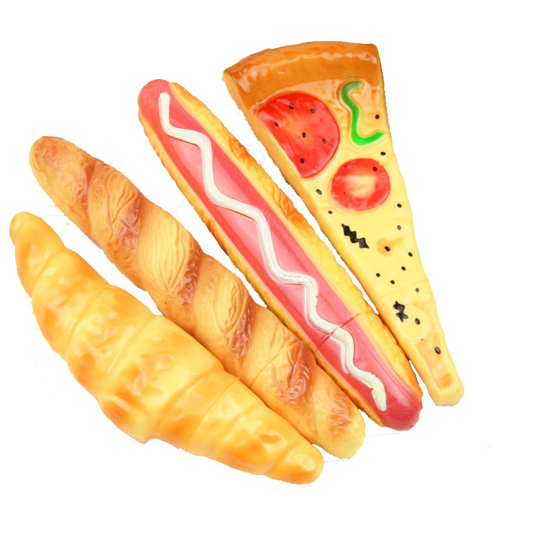 Bút Bi Mực Đen Ngòi 0.5mm Hình Bánh Pizza