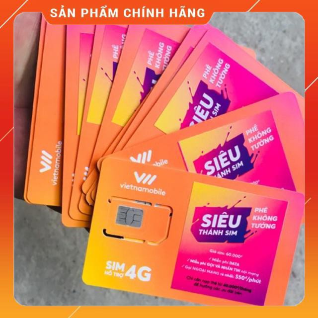 (Rẻ nhất shopee )Siêu Thánh sim 4G giá sỉ vietnamobile tận gốc - FREE Data không giới hạn đầu số 092,058