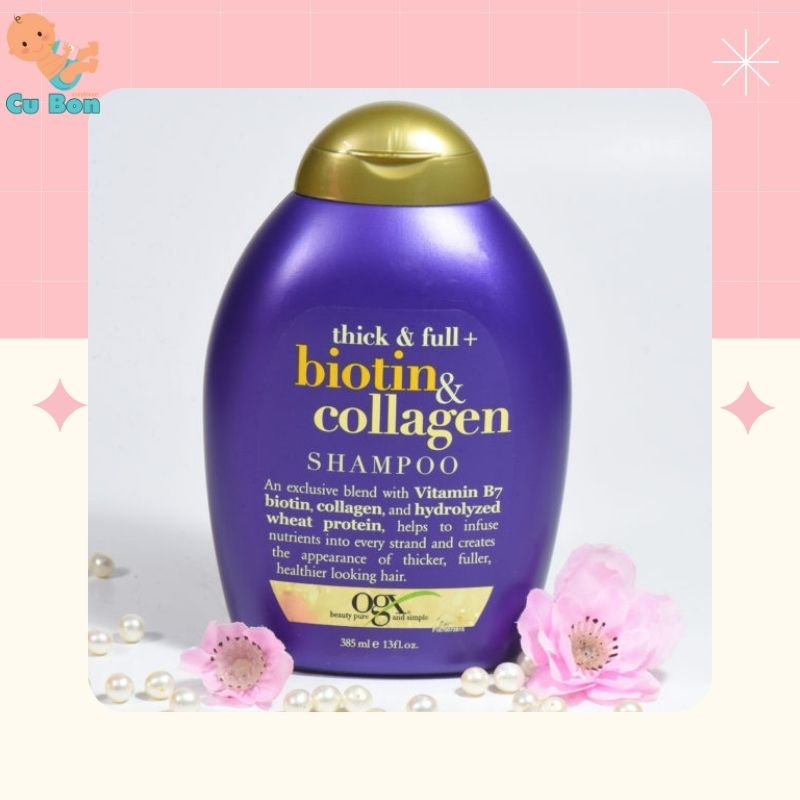 Dầu Gội Đầu đen tóc Biotin 385ml Ngăn Ngừa Rụng Tóc Dưỡng Tóc Chống Khô An Toàn Cho Cả Mẹ Bầu Sau Sinh chuẩn UK rất thơm