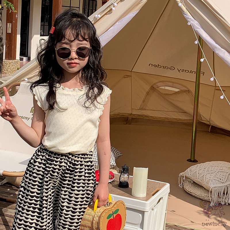 Áo Sát Nách Kiểu Hàn Quốc Thời Trang Mùa Hè Dễ Thương Cho Bé Gái