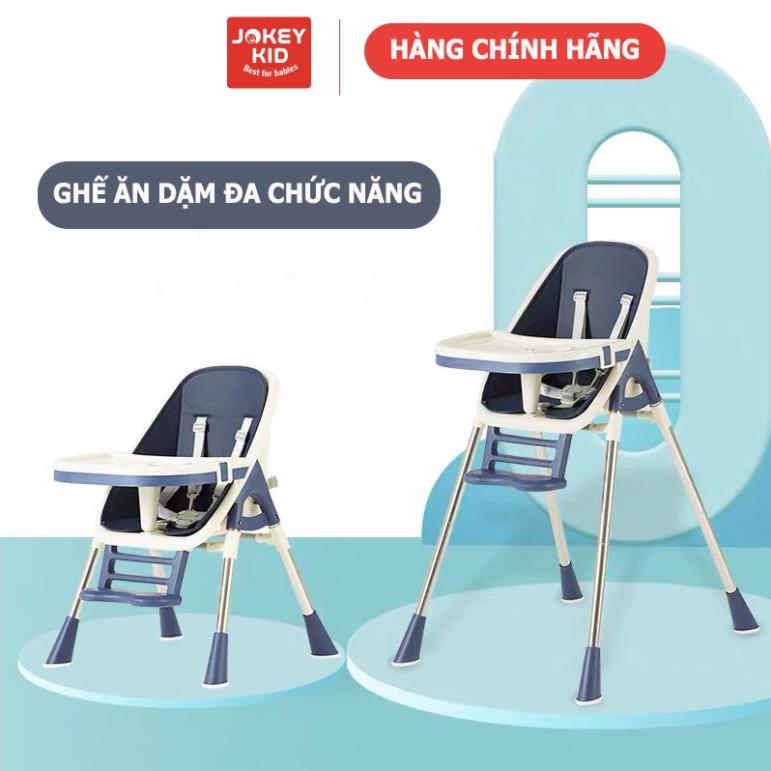 Ghế ăn dặm cho bé cao cấp Jokey V5 điều chỉnh độ cao tặng kèm đệm lót  Bảo Hành 24 tháng