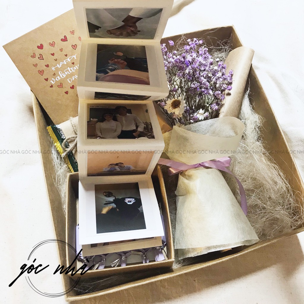 Hộp quà tặng album ảnh handmade 10 hình love box tặng sinh nhật kỷ niệm anniversary đẹp ý nghĩa lưu niệm Góc Nhà gocnha | BigBuy360 - bigbuy360.vn