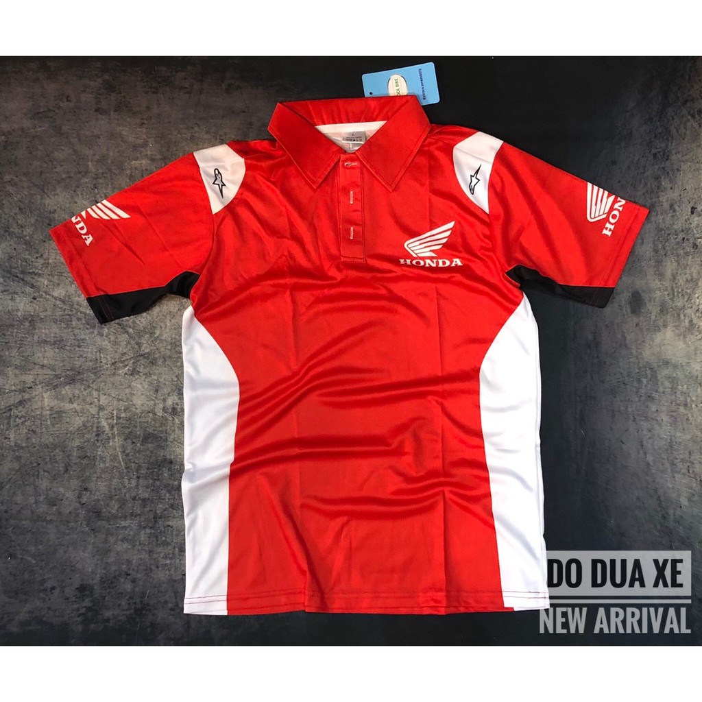 Áo thun đua xe polo Moto GP_Honda