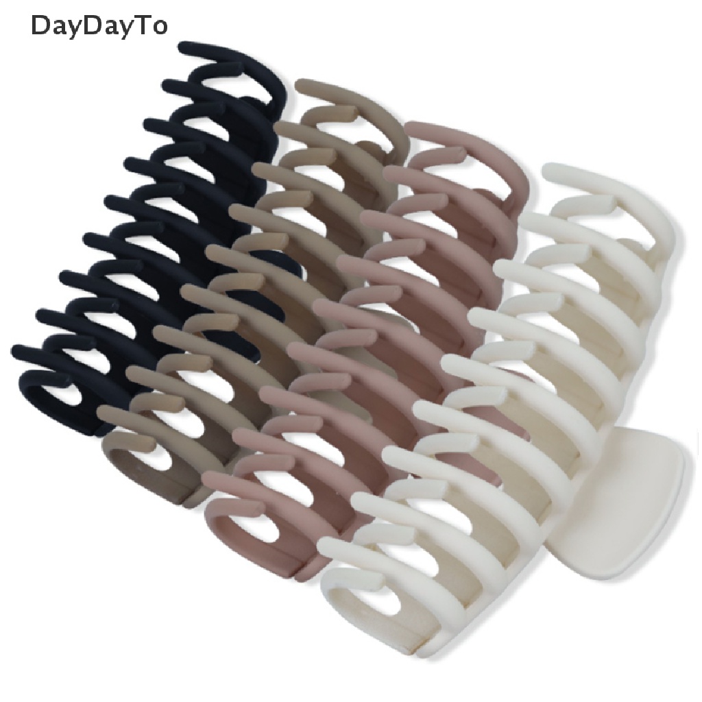 DayDayTo Women Claw Clip Tough Multicolor Plastic Hair Claw Large Size Hair Clips Crab .