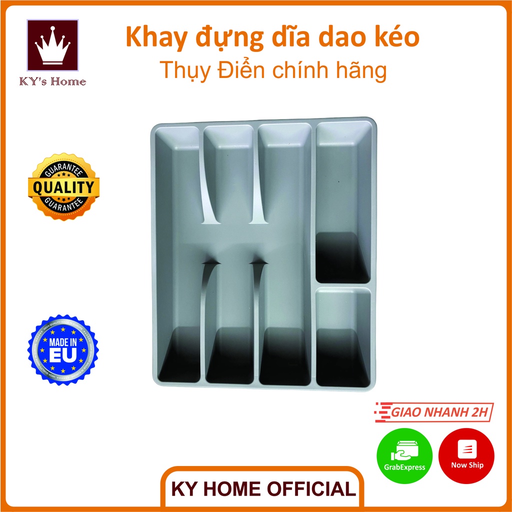 Khay đựng muỗng đũa dao kéo thìa Ikea Smacker Chính Hãng Thụy Điển 31x26 cm BPA Free