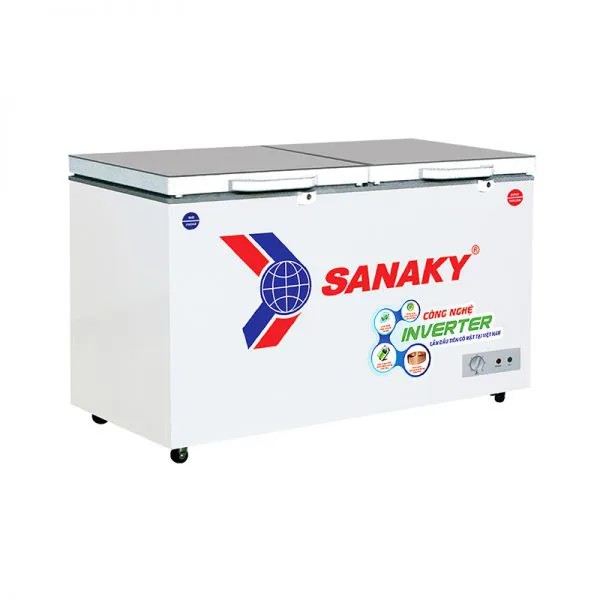 TỦ ĐÔNG MẶT KÍNH CƯỜNG LỰC SANAKY VH-2899W4K - 2 CỬA,2 NGĂN 1 ĐÔNG 1 MÁT,220 LÍT