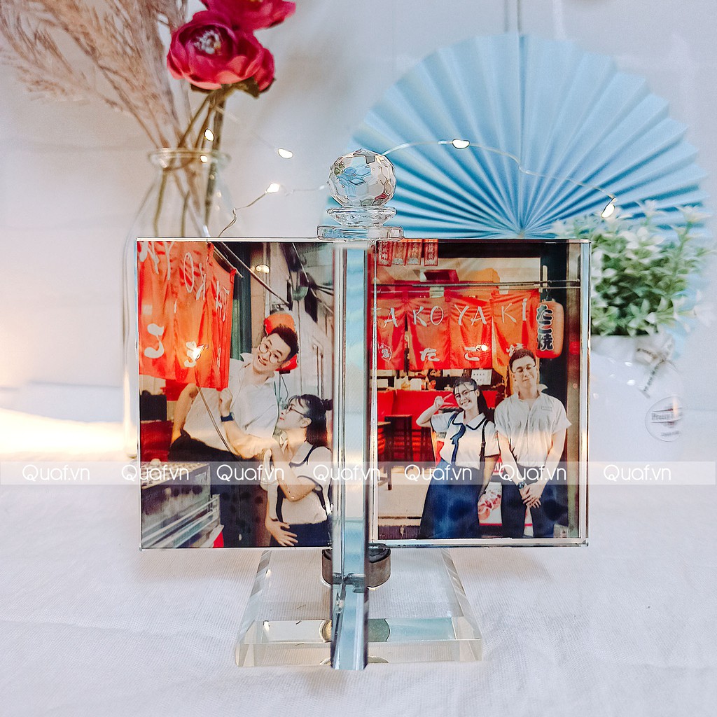 Pha Lê Xoay 4 Cánh LILA - In 4 ảnh