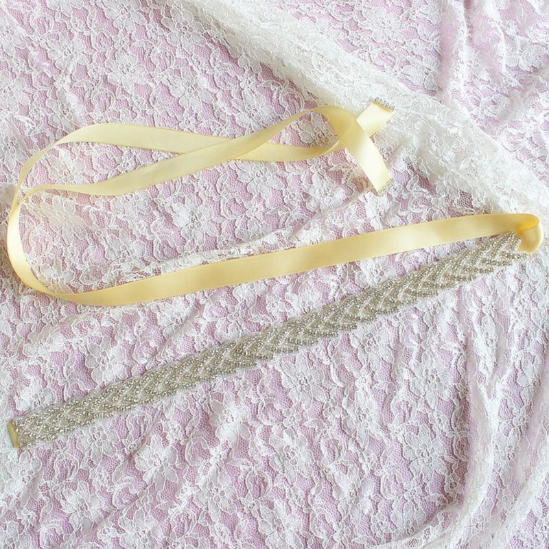 Dây Thắt Lưng Dài 270x2cm Đính Đá Lấp Lánh Cho Cô Dâu Ngày Cưới