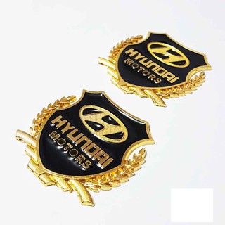 Bộ 02 Logo Bông lúa Hyundai
