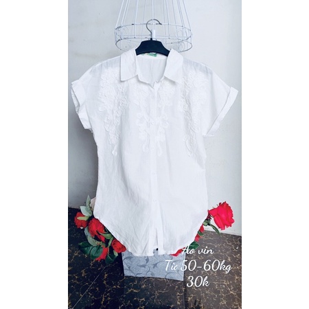 Áo vin trắng kiểu
