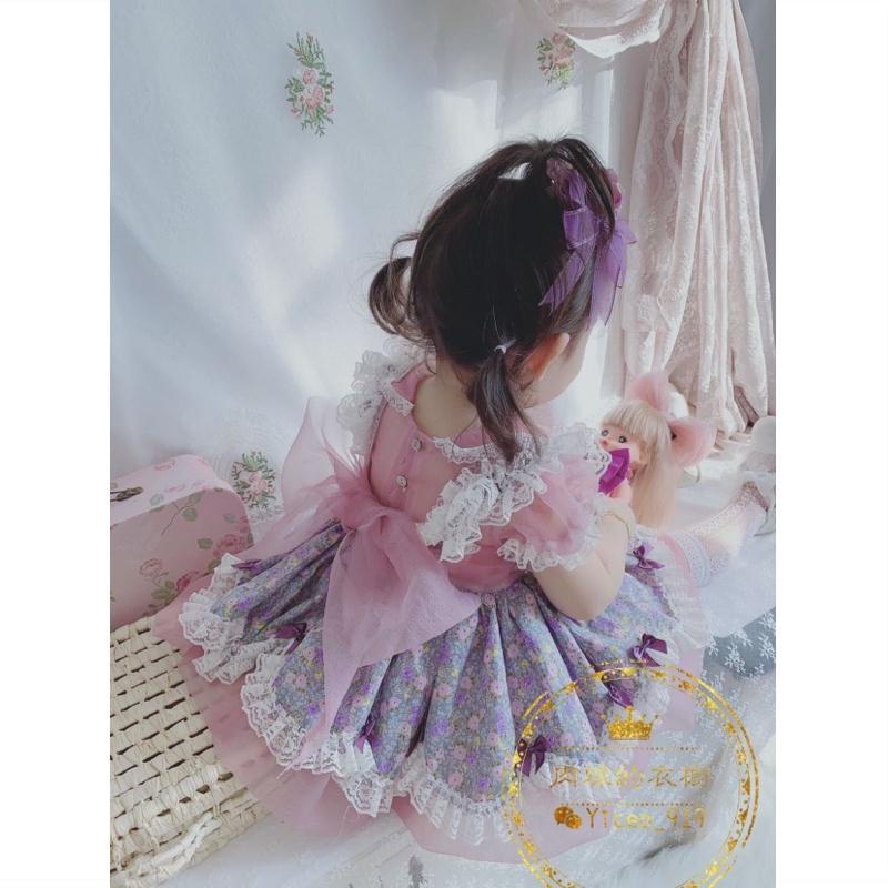 Đầm Công Chúa Lolita Tay Ngắn Phong Cách Phương Tây Mùa Hè Mới Cho Bé Gái