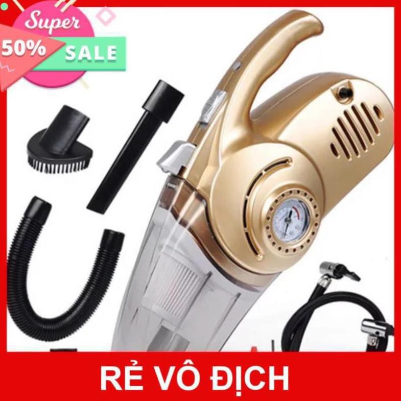 Bơm lốp ô tô kiêm hút bụi 4in1 đa chức năng