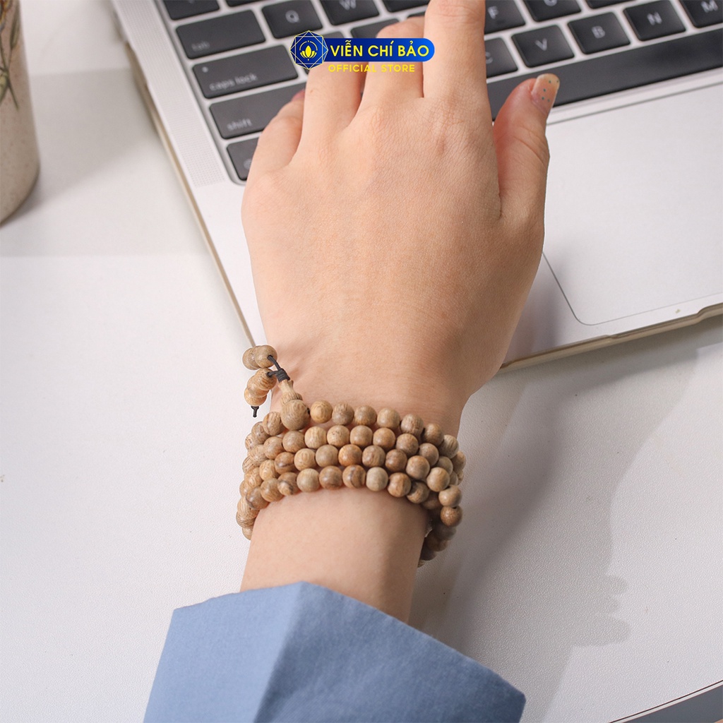 Vòng tay Trầm Hương nam nữ Chuỗi Trầm Tốc Khánh Hòa thời trang phụ kiện trang sức Viễn Chí Bảo H00013