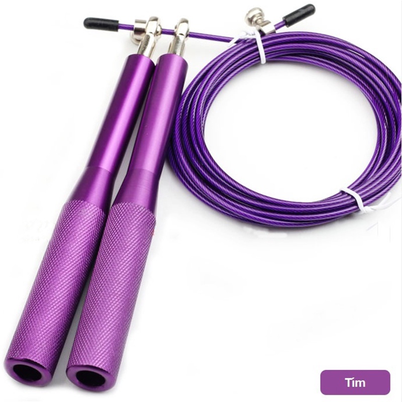 Dây nhảy lõi thép tay cầm hợp kim dây tập thể dục thể thao hàng cao cấp