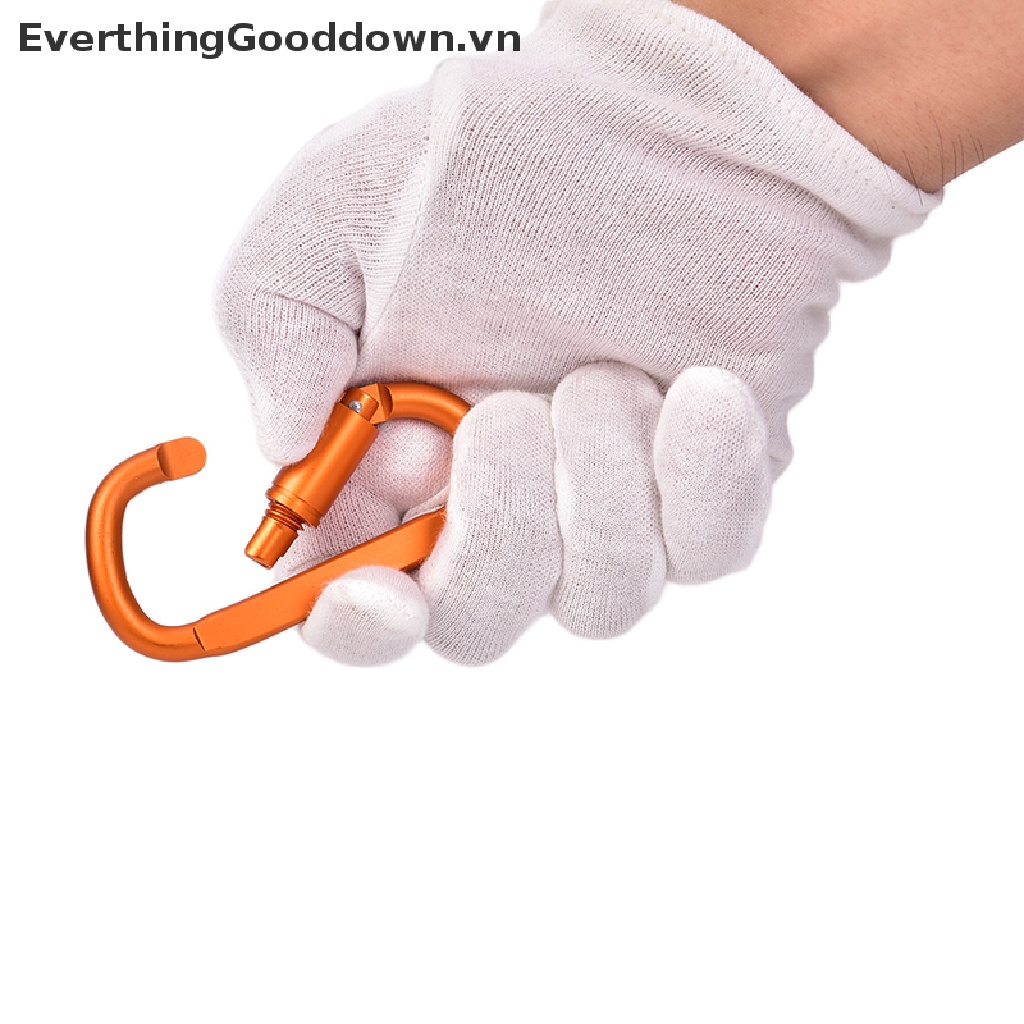 Everthinggooddown 1 Móc Khóa Leo Núi Hình Chữ D Bằng Hợp Kim Nhôm Kèm Đai Ốc