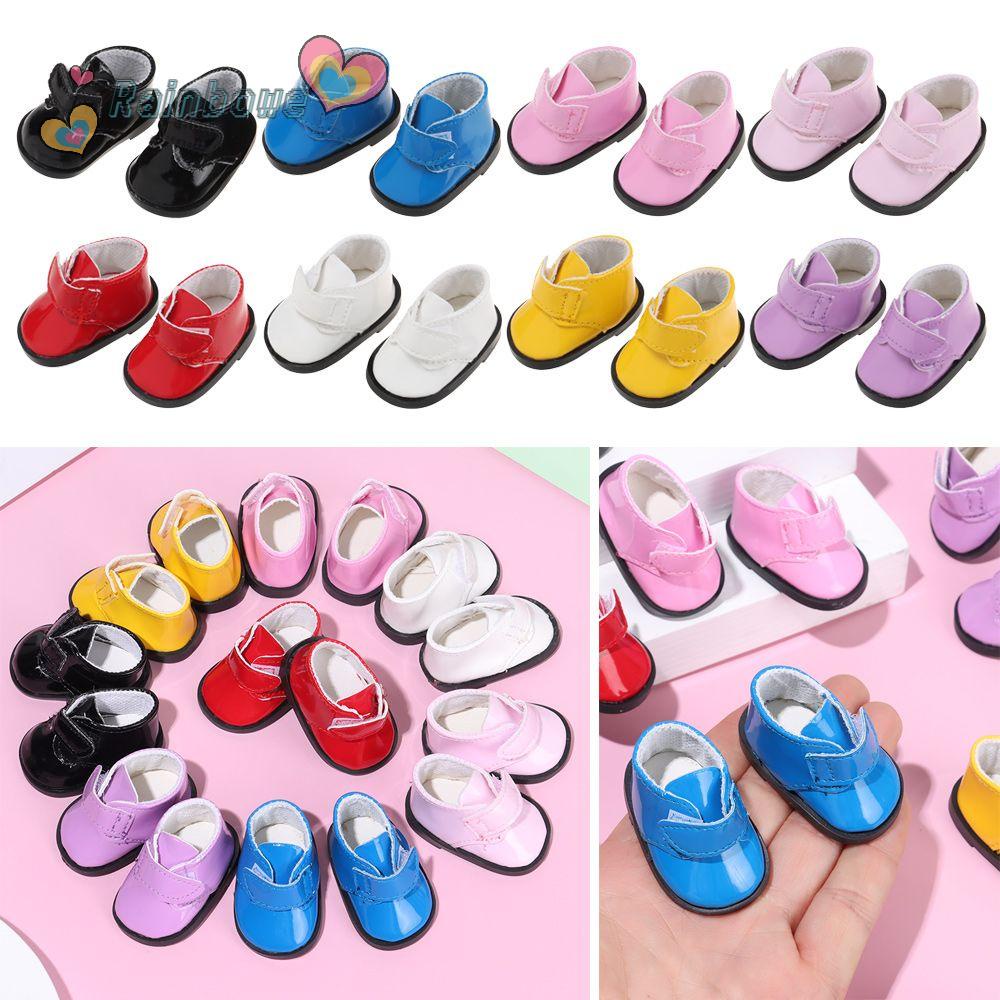 Đôi Giày Da PU Mini 20CM BJD 5.5CM Dành Cho Búp Bê Đồ Chơi DIY