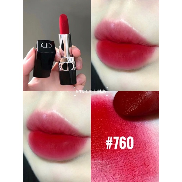 Son Dior Velvet 720, 840, 999, 100, 760, 314