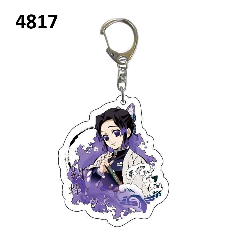 Demon slayer Móc Chìa Khóa Bằng acrylic In Họa Tiết Hoạt Hình Nhật Bản