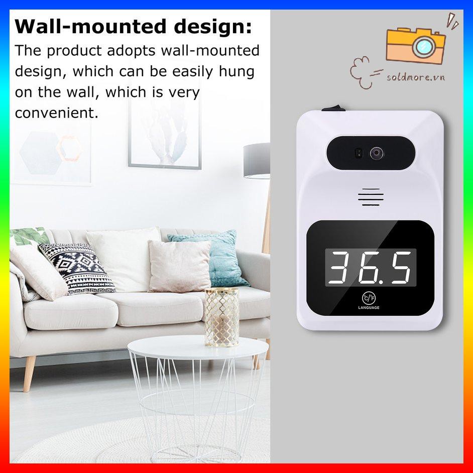 [SOE] Thermometer Practical Wall-mounted Non-contact Infrared Automatic Thermometer
