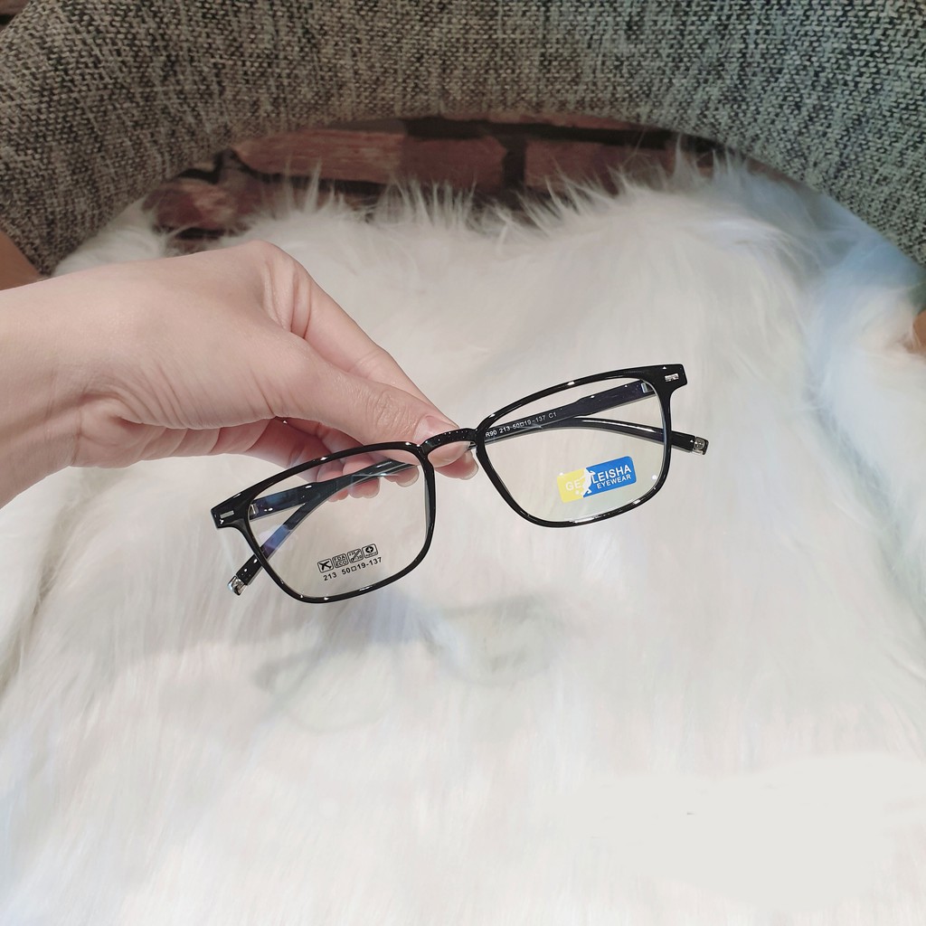 Kính Vuông Nam Nữ G STORE Gọng Kính Chất Liệu Nhựa Dẻo Xịn Phụ Kiện Thời Trang Lắp Được Mắt Cận 213