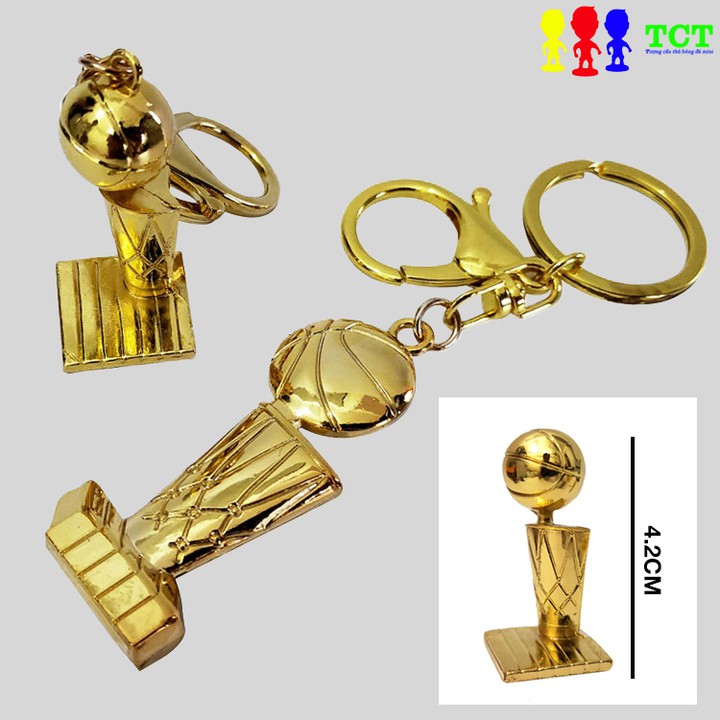 Móc khóa mô hình cup bóng rổ NBA cao cấp