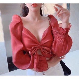 [ XẢ KHO ] Áo phi bóng cột nơ ngực