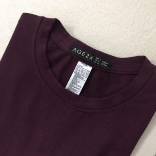 Áo thun unisex màu đỏ rượu AGE2X