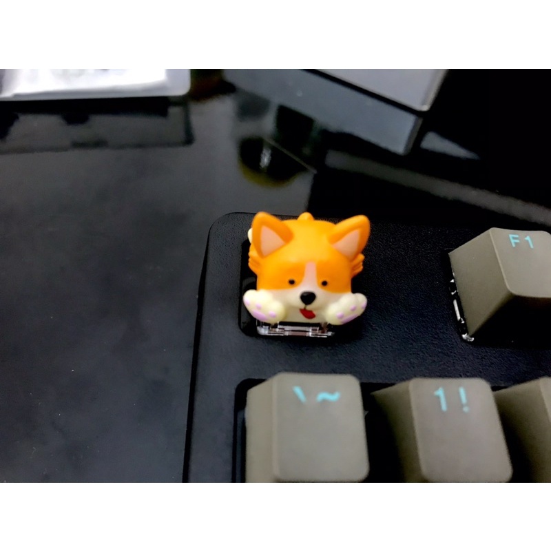 Keycap chó corgi , nút bàn phím cơ hình chó corgi