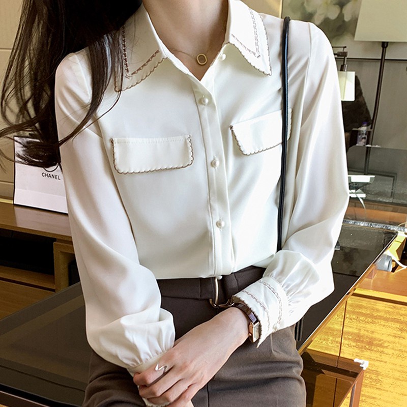 Áo Sơ Mi Trắng Thời Trang Mùa Xuân Thanh Lịch 2021 | BigBuy360 - bigbuy360.vn