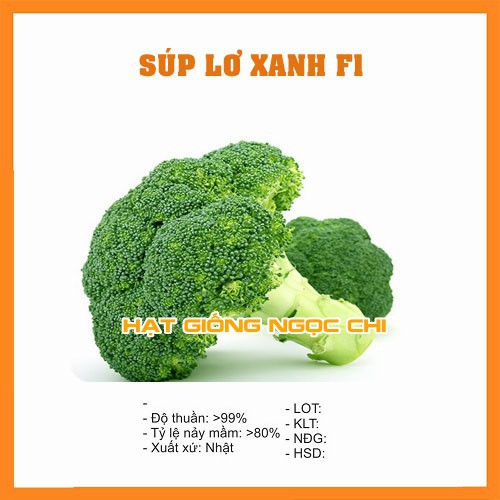 Hạt Giống Rau Súp Lơ Xanh - 0.2Gr