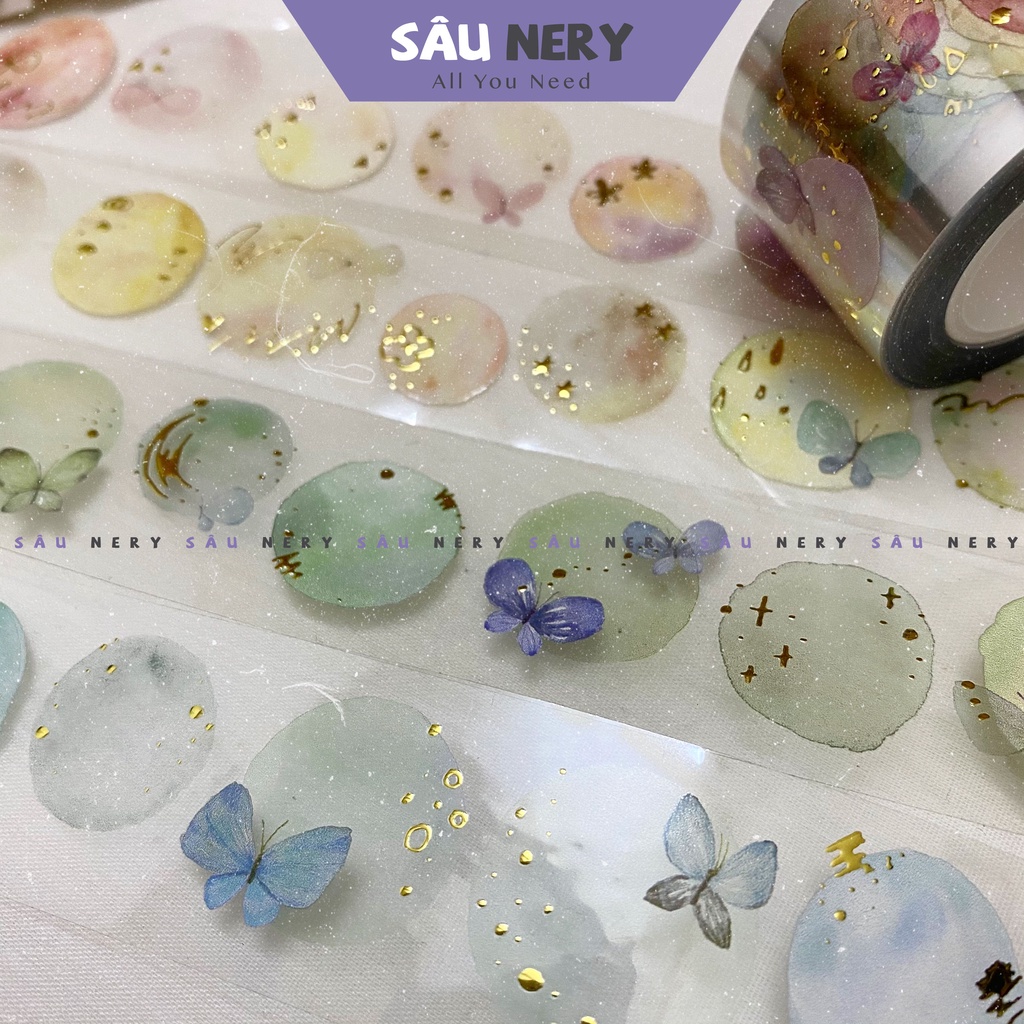 Sâu Nery - Sticker Bubble world 5 Washi tape by Peipan