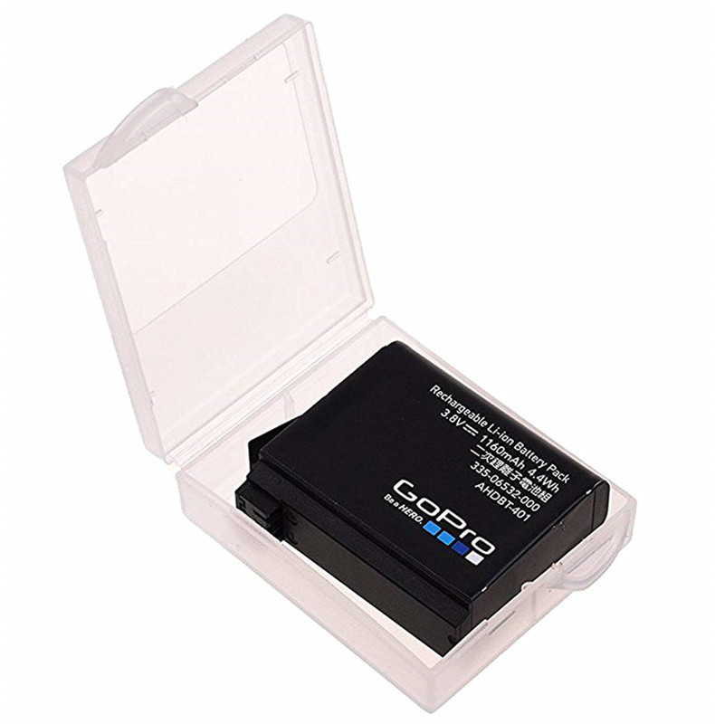 Bộ 2 Hộp Nhựa Đựng Pin Máy Ảnh GoPro Hero 11 10 9 8 7 6 5 4