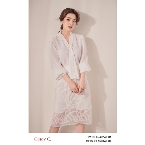 Áo sơ mi công sở Cindy C màu trắng