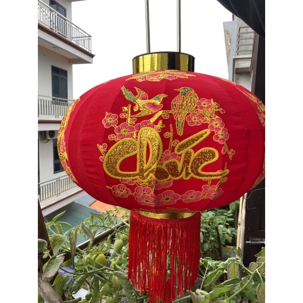Đèn lồng nhung đỏ treo tết,lễ hội