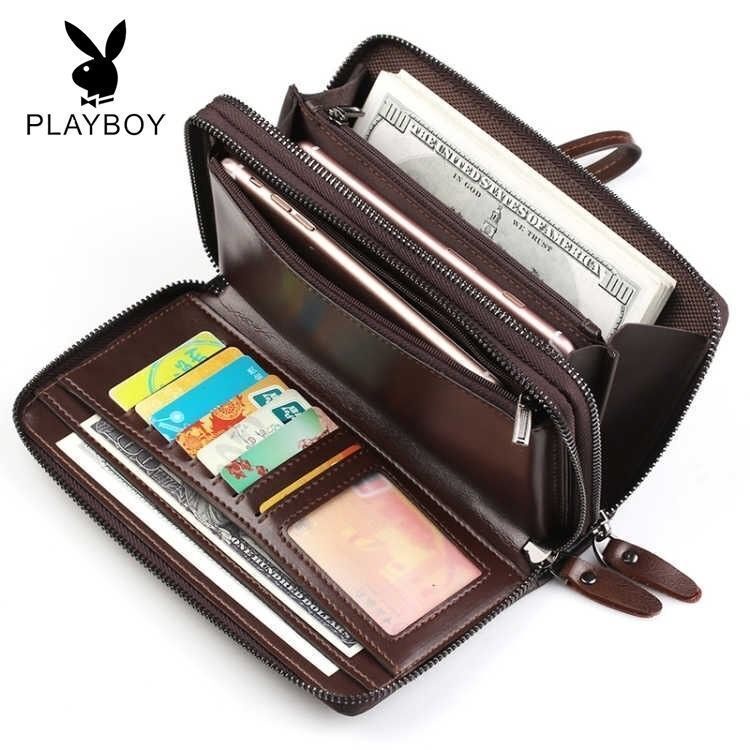 Ví da mềm hai lớp khóa kéo đôi sức chứa lớn NSGSB33 2ChL dành cho nam | BigBuy360 - bigbuy360.vn