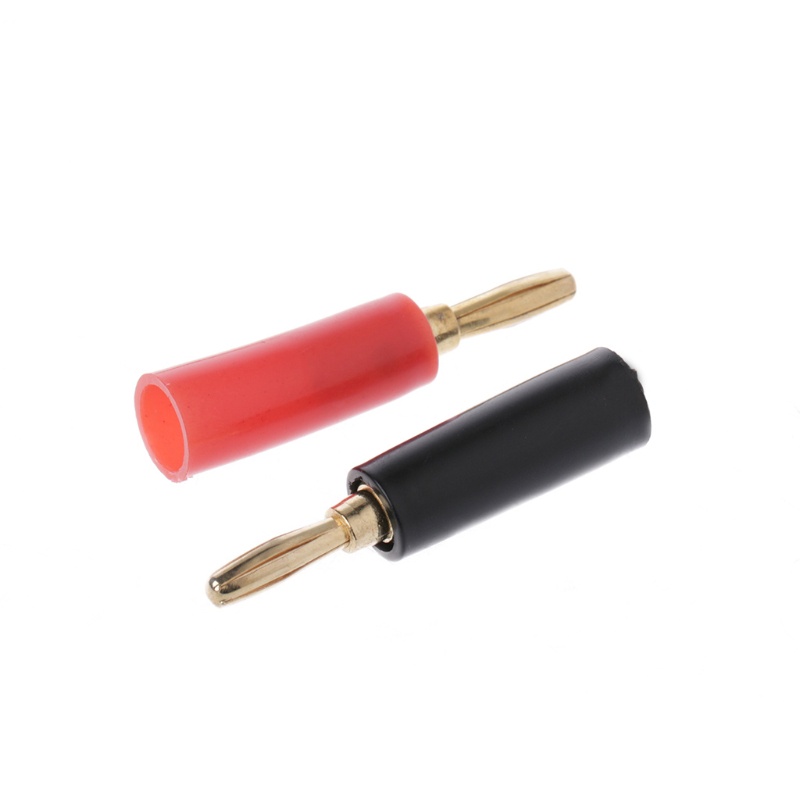 Set 4 Đầu Nối Dây Loa Không Hàn Mạ Vàng 4mm
