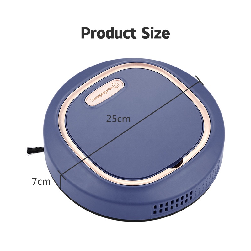 Robot hút bụi JIASHI tự động thông minh sạc USB