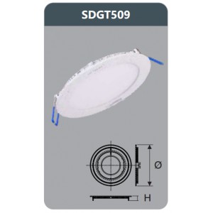 Bóng đèn Led âm trần Duhal 9W SDGT509 KDGT509