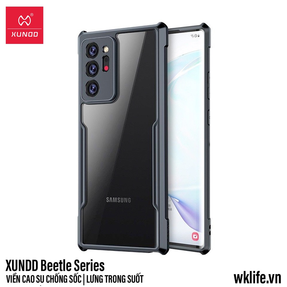 Ốp Samsung Note 20 Ultra Xundd Chống Sốc Lưng Trong Suốt Chống Ố Vàng Bảo Vệ Camera