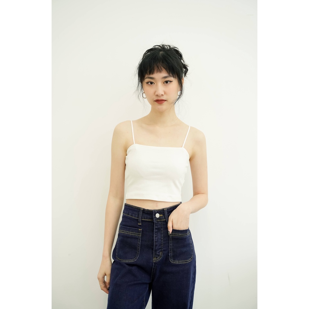 Áo hai dây nữ Méo shop dáng croptop thun tăm from ôm bó ngực Xevia | WebRaoVat - webraovat.net.vn