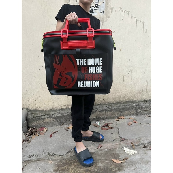 Thùng đựng cá cao cấp có dây đeo để giỏ cá ABS