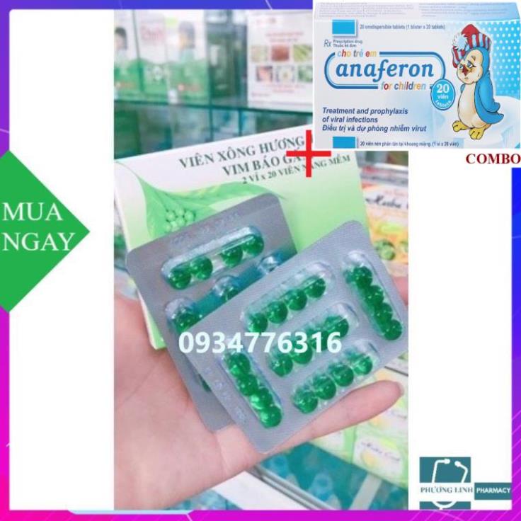 Combo Chim cánh cụt Nga+ VIÊN XÔNG HƯƠNG TRÀM (hộp 2vỉ x 20viên)