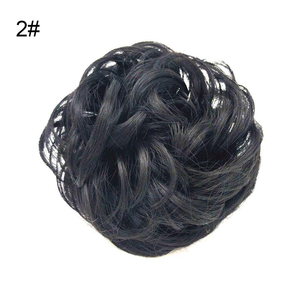 Búi Tóc Giả Kiểu Xoăn Gợn Sóng Co Giãn Dành Cho Nữ