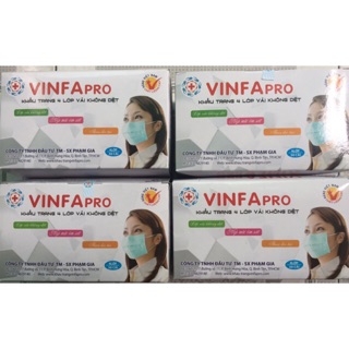 COMPO 2 HỘP KHẨU TRANG Y TẾ 4 LỚP KHÁNG KHUẨN VẢI KHÔNG DỆT