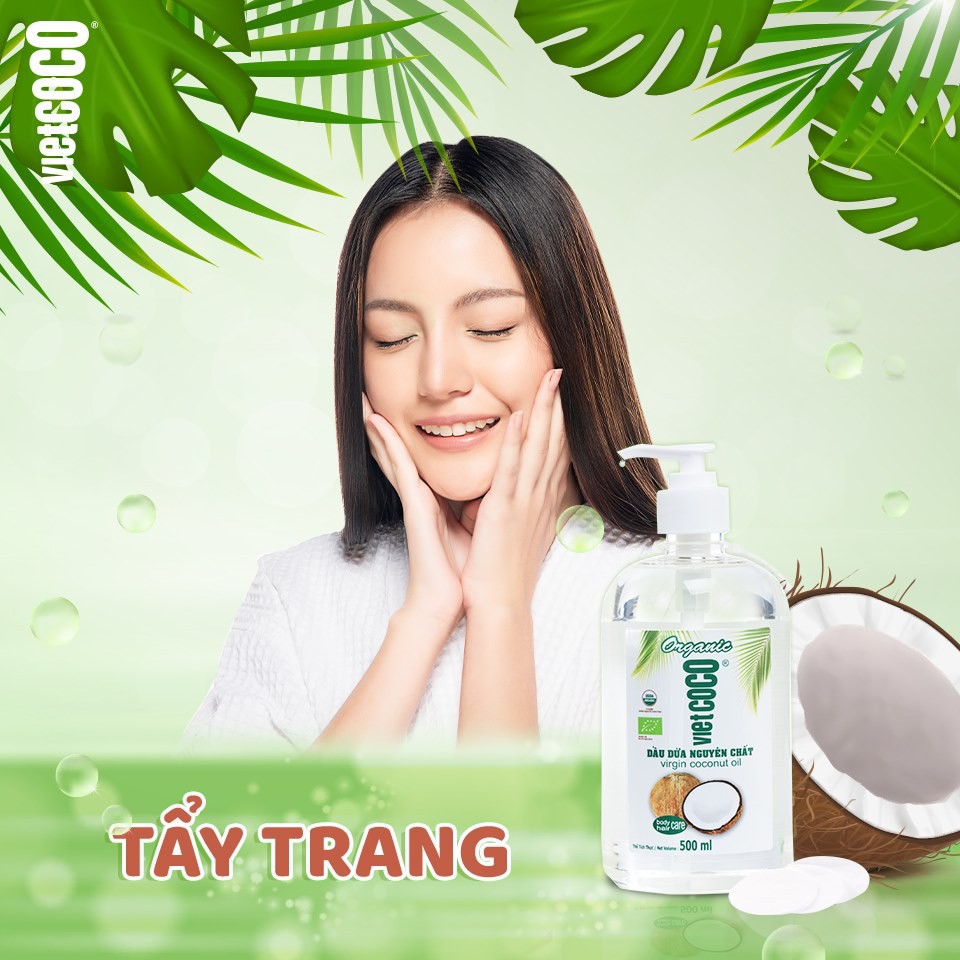 DẦU DỪA NGUYÊN CHẤT ÉP LẠNH VIETCOCO (30ML, 130ML, 250ML, 500ML...)