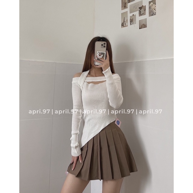 Áo vạt chéo khoét ngưc (ảnh thật/ có sẵn)